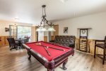 Wonderful Game Room with Pool Table